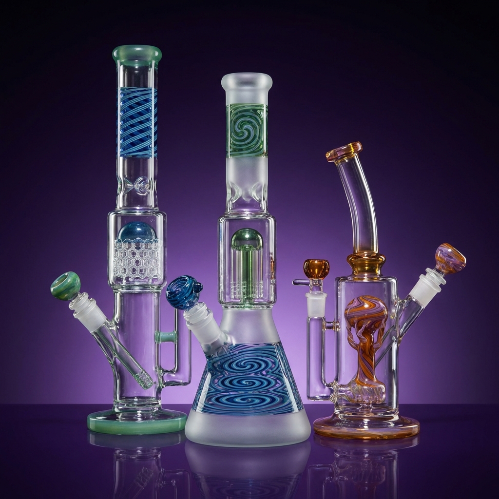 Bong de Vidro com Percolador